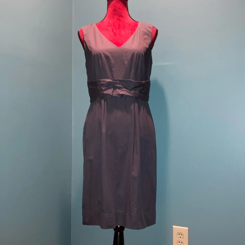Loft Brown Cotton Dress Size 8 - Picture 1 of 14
